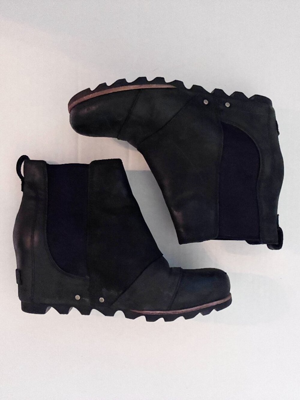 Sorel Lea Wedge Waterproof Chelsea Boot - 8.5 - Black